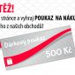 Soutěž o poukaz na nákup v hodnotě 500 Kč.